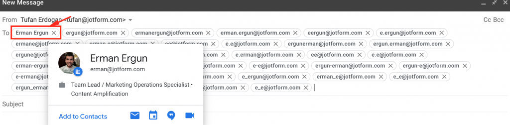 Gmail ile mail adresi doğrulama — profil fotoğrafı görünüyorsa adres geçerli